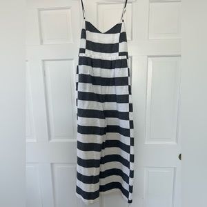 NWT Mara Hoffman Cropped Wide Leg Romper Size 8